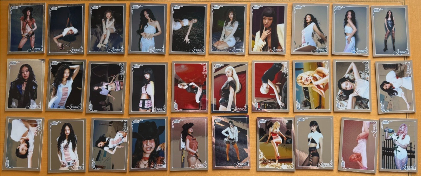 2026 Topps Chrome Jennie K-POP BLACKPINK Base Card Complete Set #1-30
