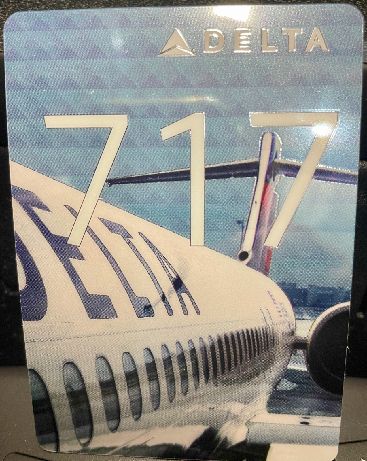 Delta Air Lines 717 Trading Card #40 - RARE Delta Air Lines 717 Trading Card #40 - RARE