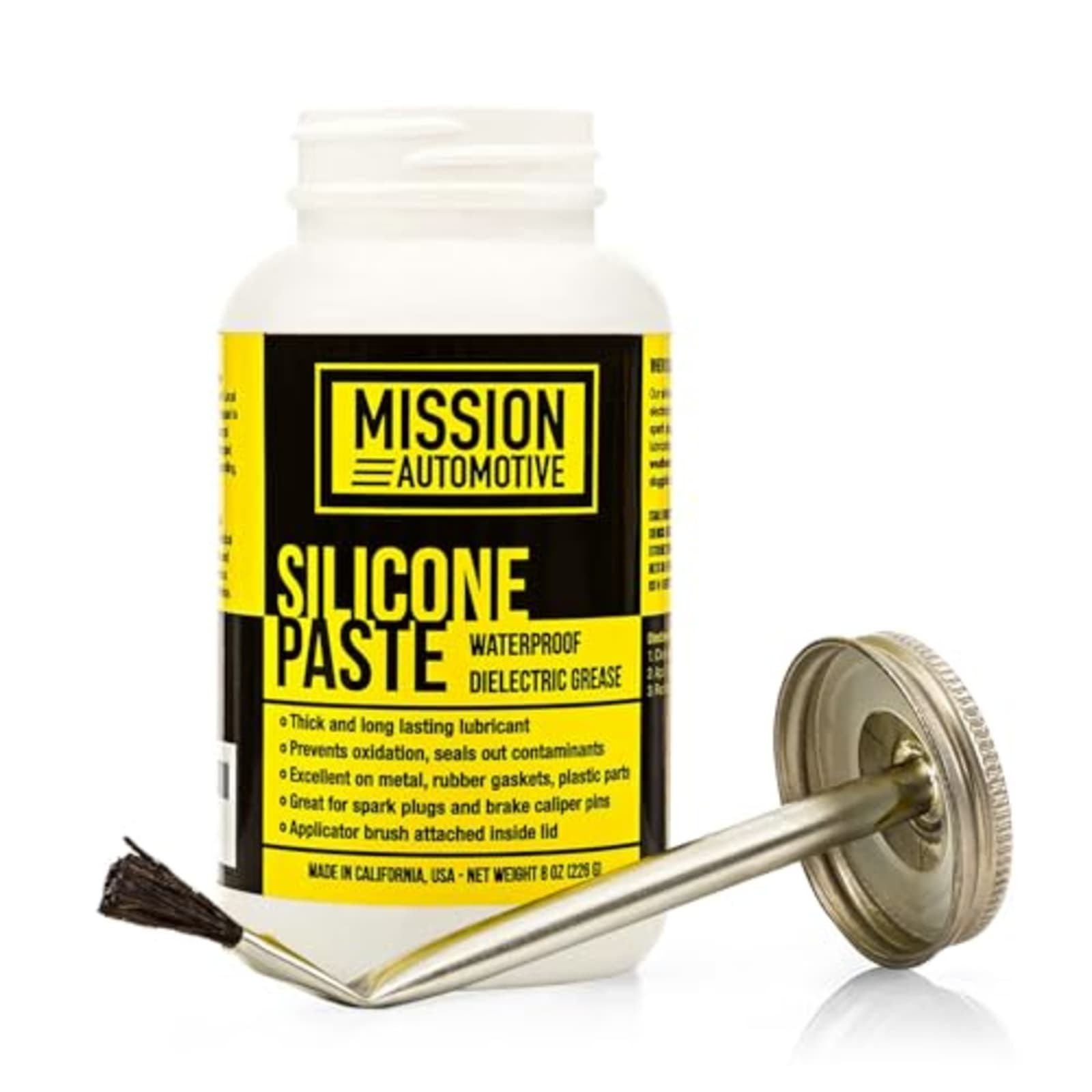 Mission Automotive 8 Oz Silicone Dielectric Grease Waterproof Paste with Brush