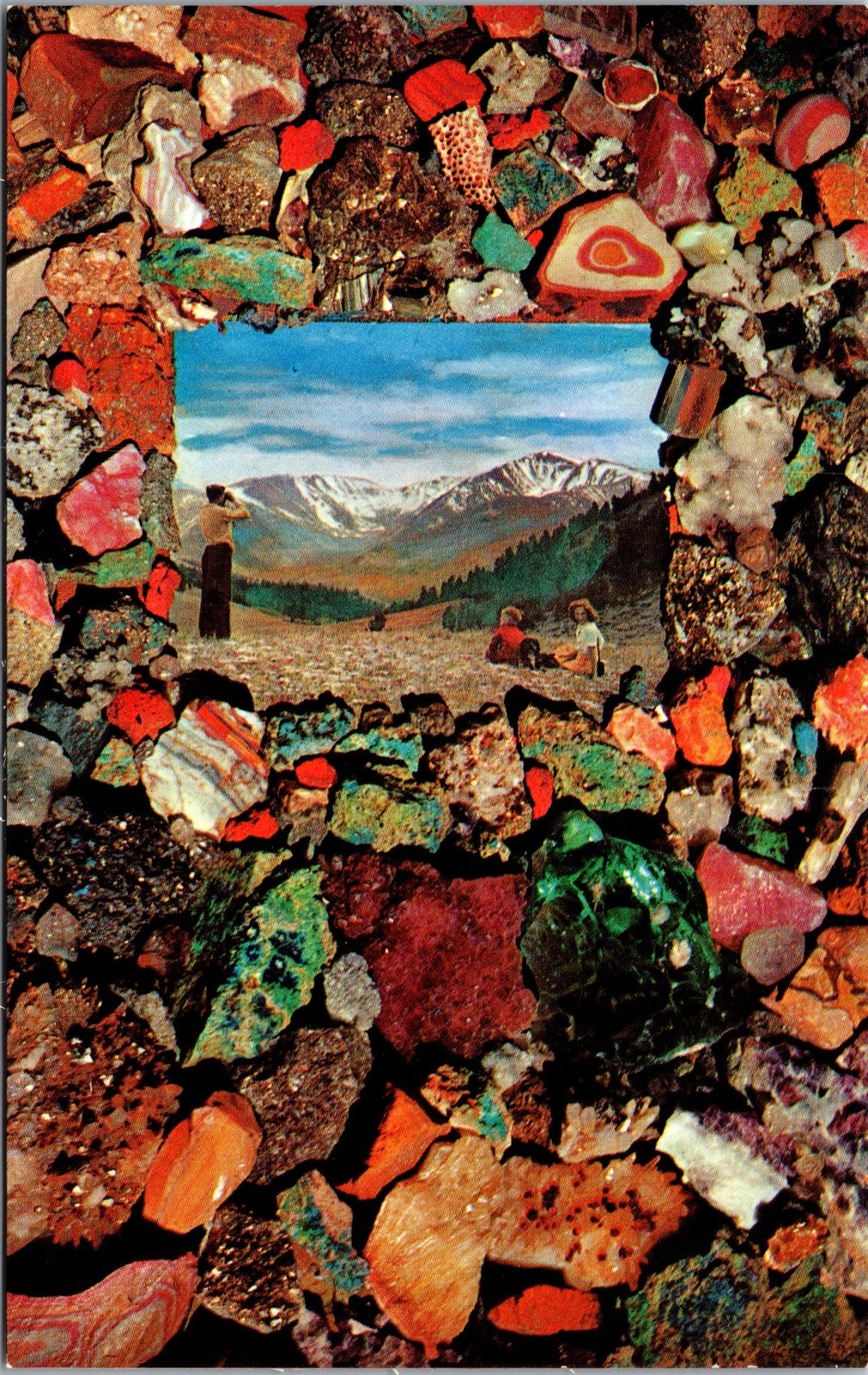 Postcard MT Montana Minerals and Rocks