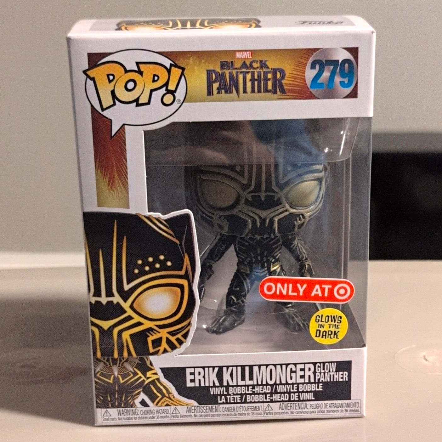 Funko Pop Vinyl: Marvel Black Panther - Erik Killmonger Glow (Target) #279