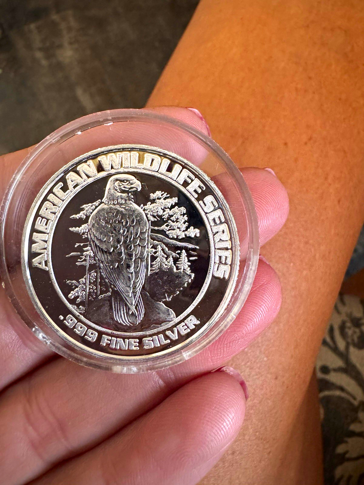 1993 American Wildlife Series .999 Fine Silver Foxwoods Casino Token 1993 American Wildlife Series .999 Fine Silver Foxwoods Casino Token