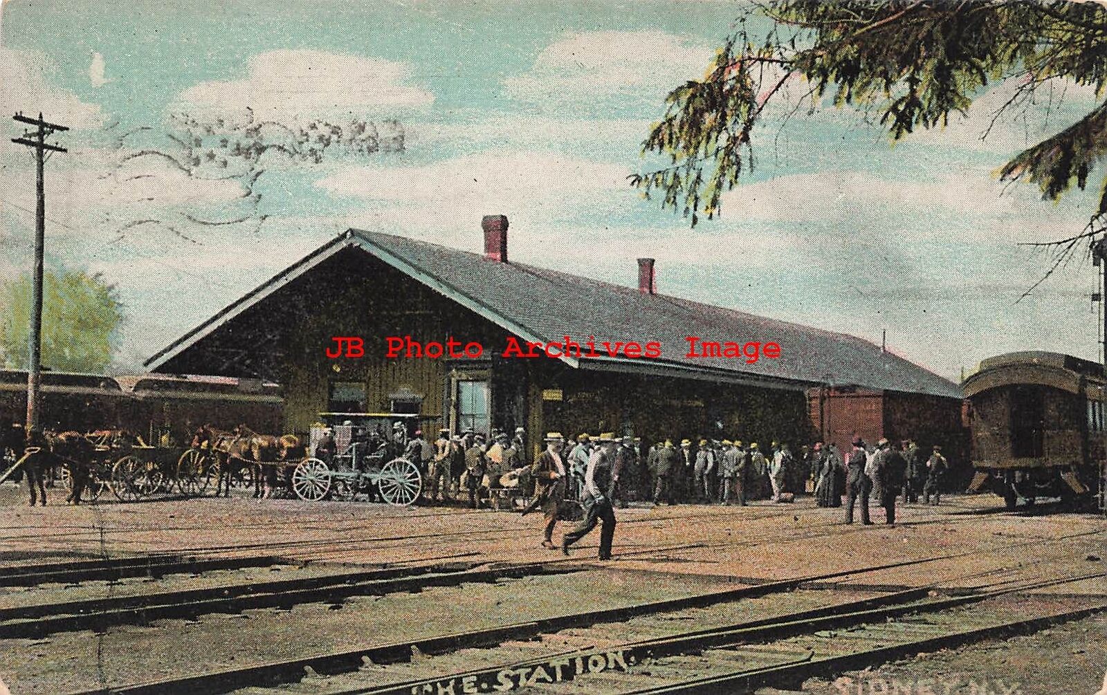 NY, Stoney New York, Railroad Station, Exterior View, 1912 PM