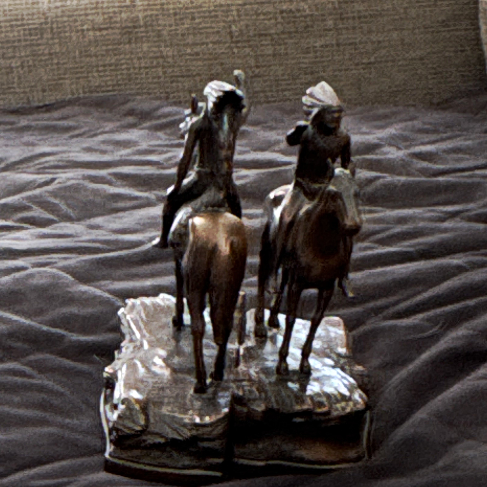 Antique Jennings Brothers Bronze Native American on Horseback bookends Set of 2 Antique Jennings Brothers Bronze Native American on Horseback bookends Set of 2
