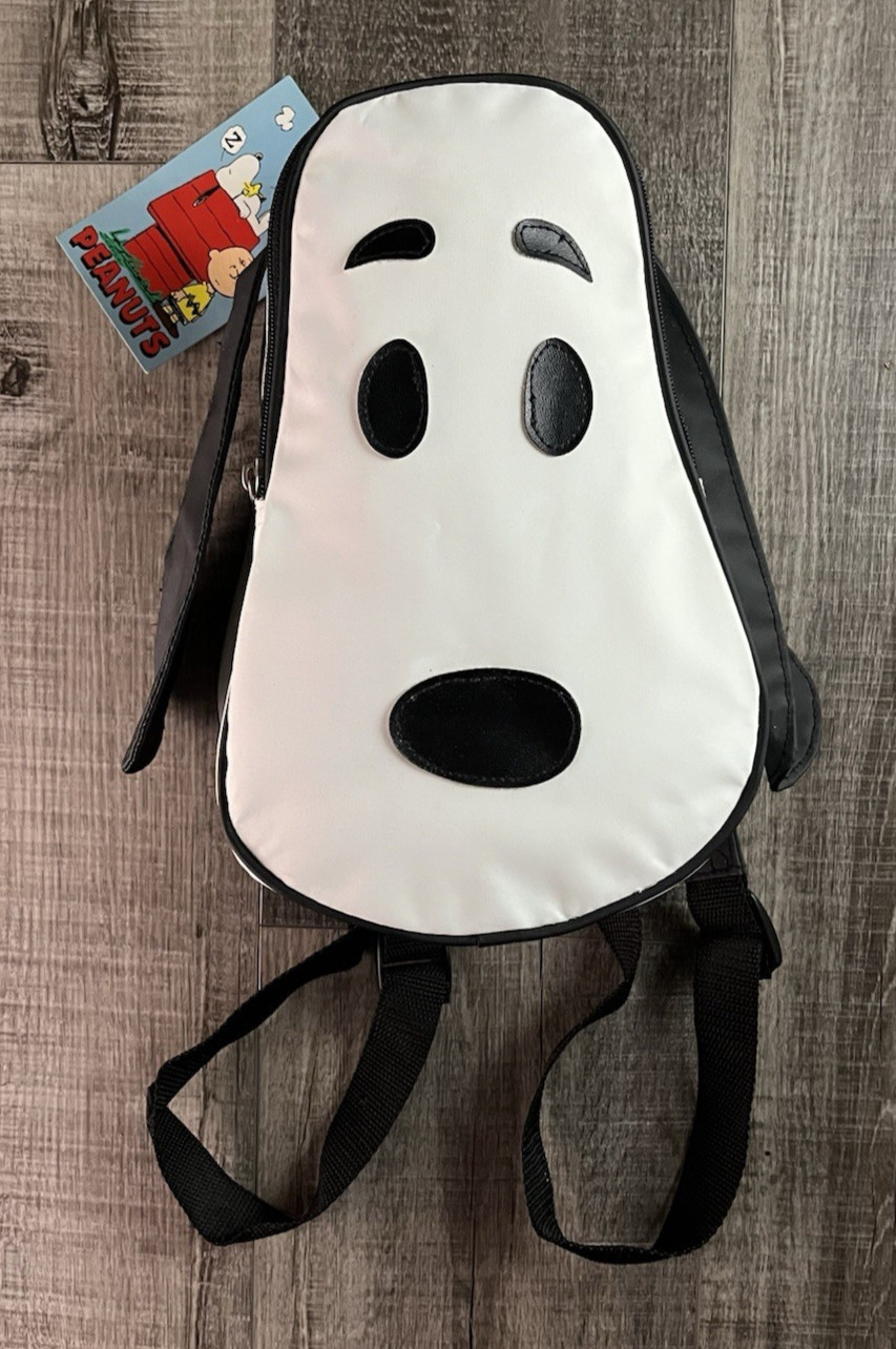 Vintage 90s Snoopy Face Mini Backpack - Jaclyn Inc Peanuts Deadstock NWT