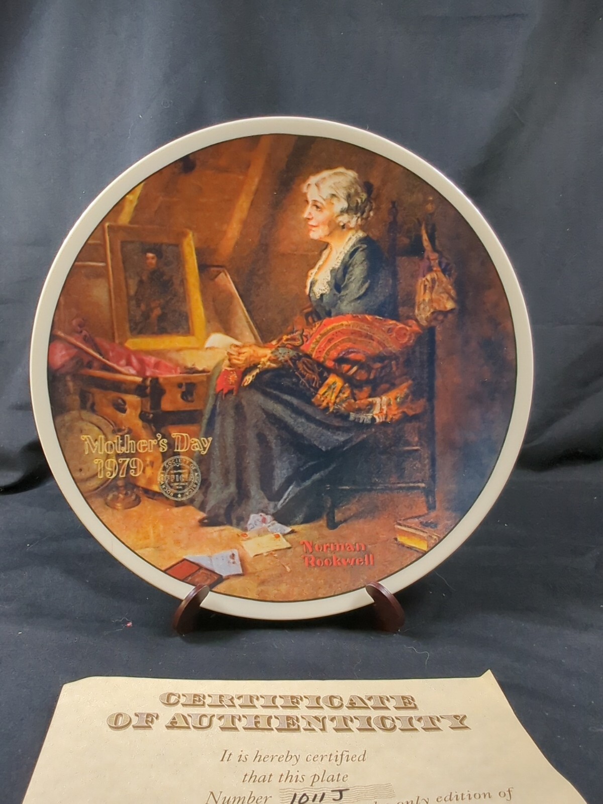 1979 NORMAN ROCKWELL MOTHERS DAY PLATE \