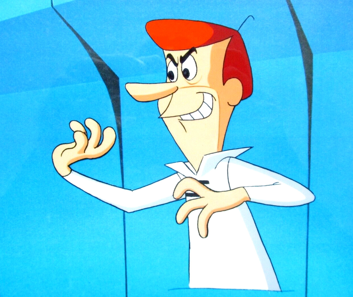 GEORGE JETSONS THE MOVIE HANNA-BARBERA ORIGINAL ANIMATION PRODUCTION drawing CEL GEORGE JETSONS THE MOVIE HANNA-BARBERA ORIGINAL ANIMATION PRODUCTION drawing CEL