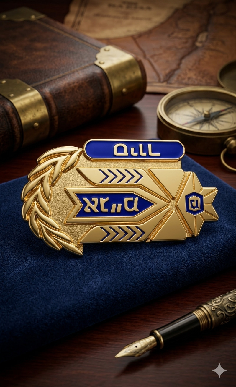 Rare IDF Military Pin: Elite Unit Emblem, Gold Plated, Collector\'s Item