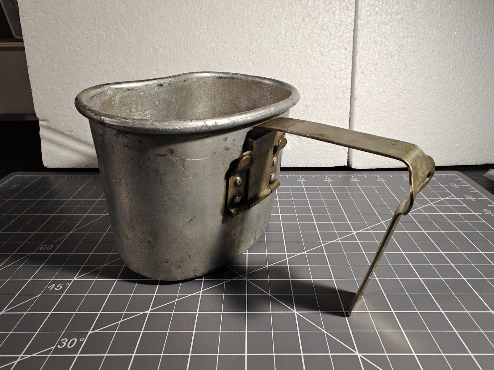 WW1 US Army Military M1910 Canteen Cup Early Engraved Named David P.A.H. WW1 US Army Military M1910 Canteen Cup Early Engraved Named David P.A.H.