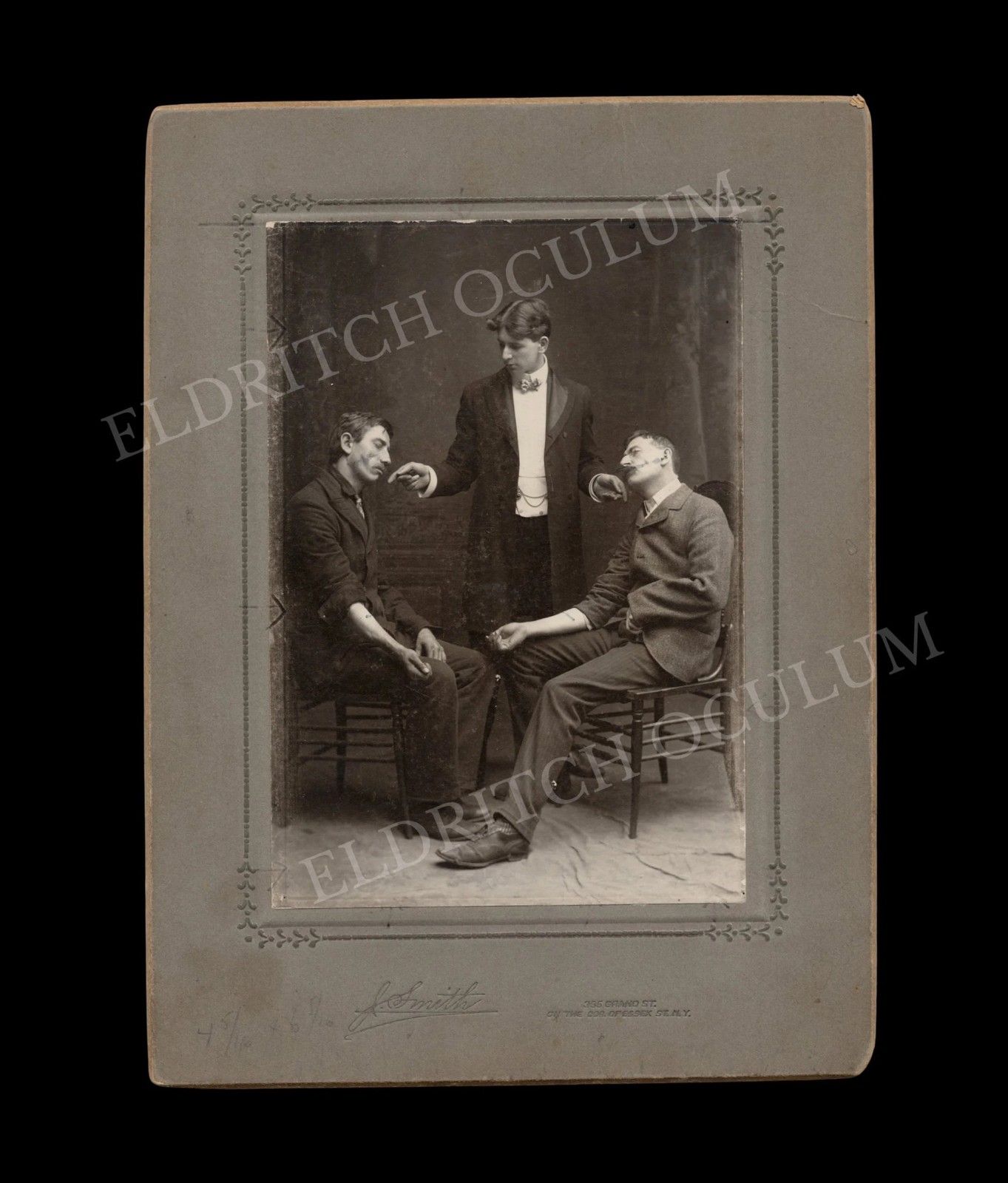 Dr. Charles the Hypnotist Photograph 1890\'s Mesmerism Hypnotism Cabinet Card