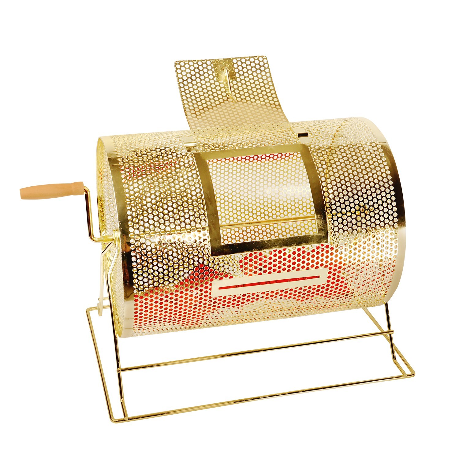 GSE Large Brass Raffle Ticket Drum. Lottery Cage Holds 10000 Tickets/300 Balls