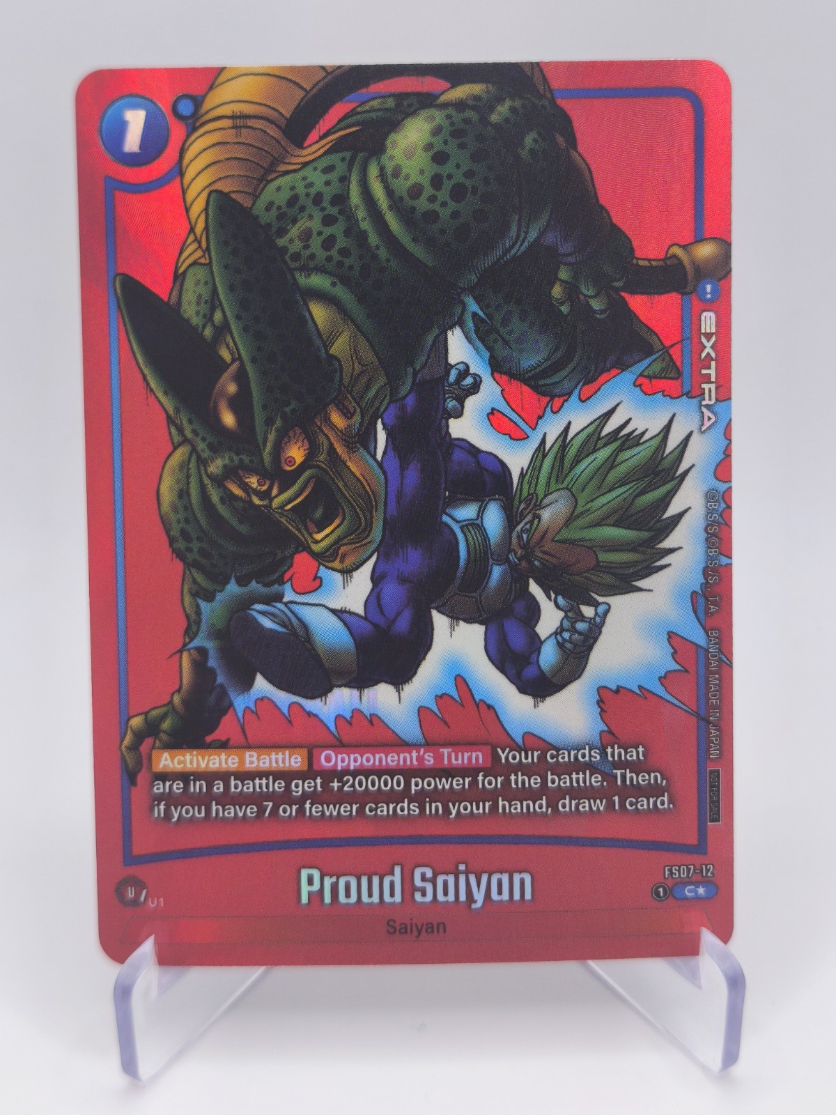 Dragon Ball Fusion World Proud Saiyan FS07-12 (Limited Pack Manga Version 02)