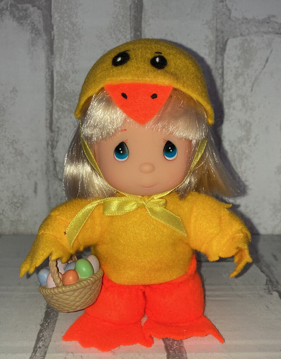 Precious Moments 1994 Enesco Hi Babies Easter Chick Duck Doll Spring Basket