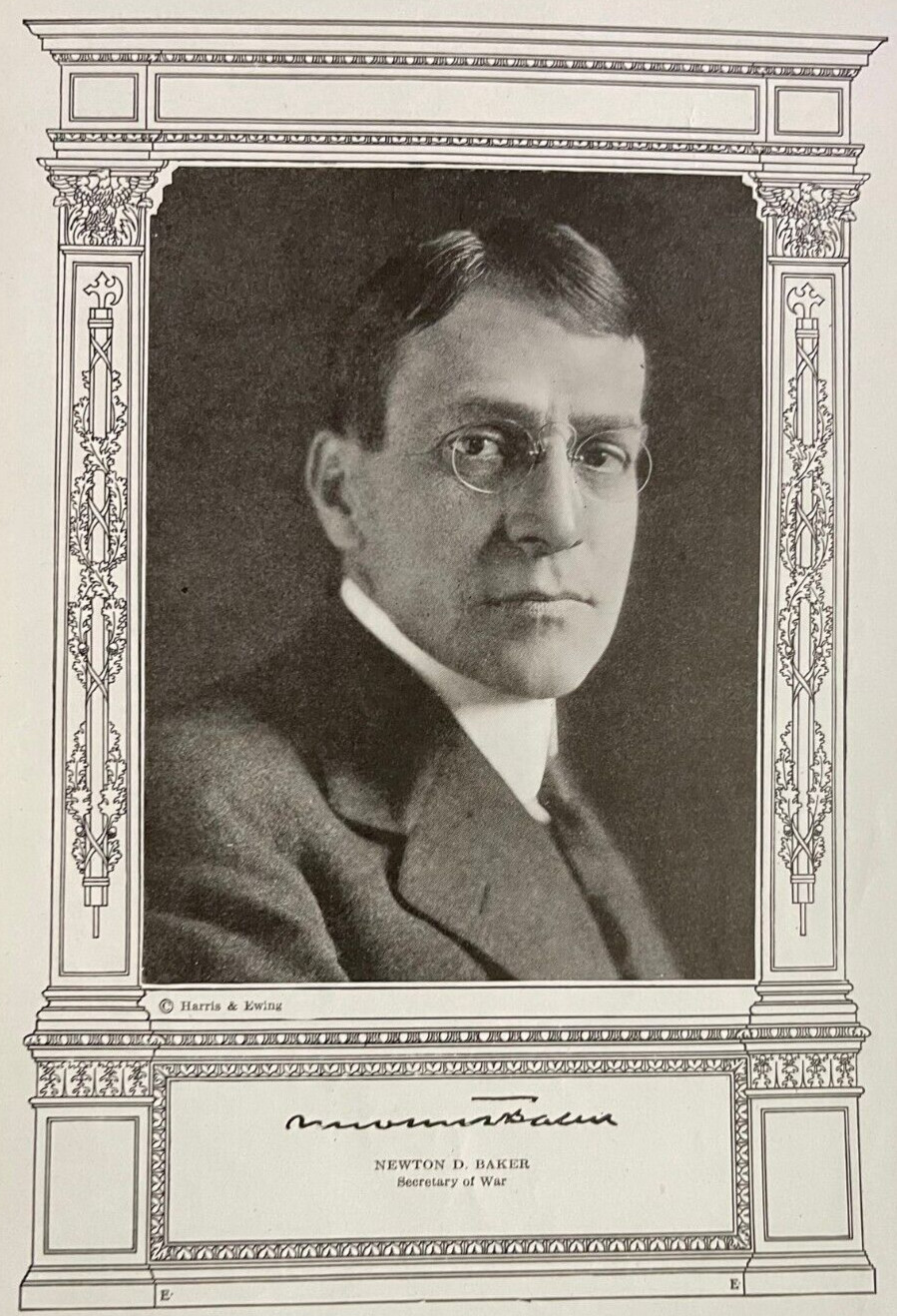 1918 Secretary of War Newton Baker At The Front World War I illustrated 1918 Secretary of War Newton Baker At The Front World War I illustrated