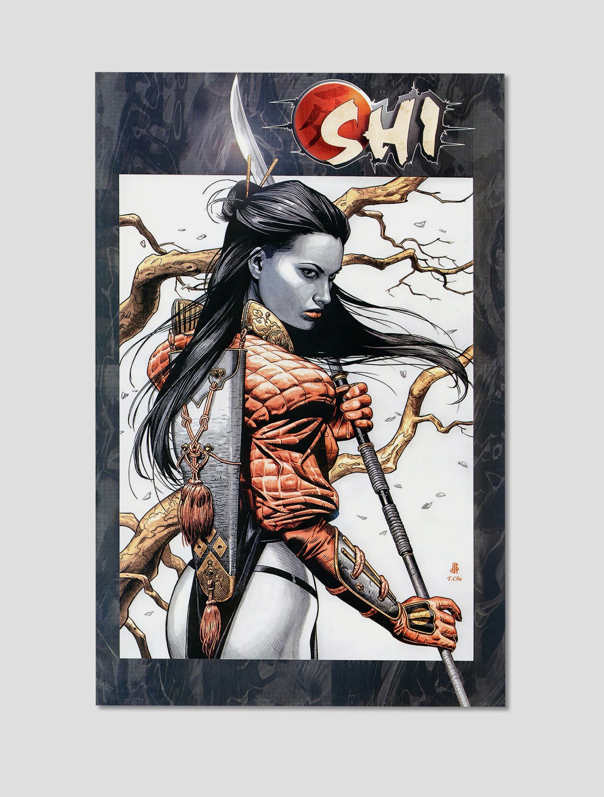 Shi Black White & Red #2 William Tucci Premium Giclee Print Poster 11x17 WallArt