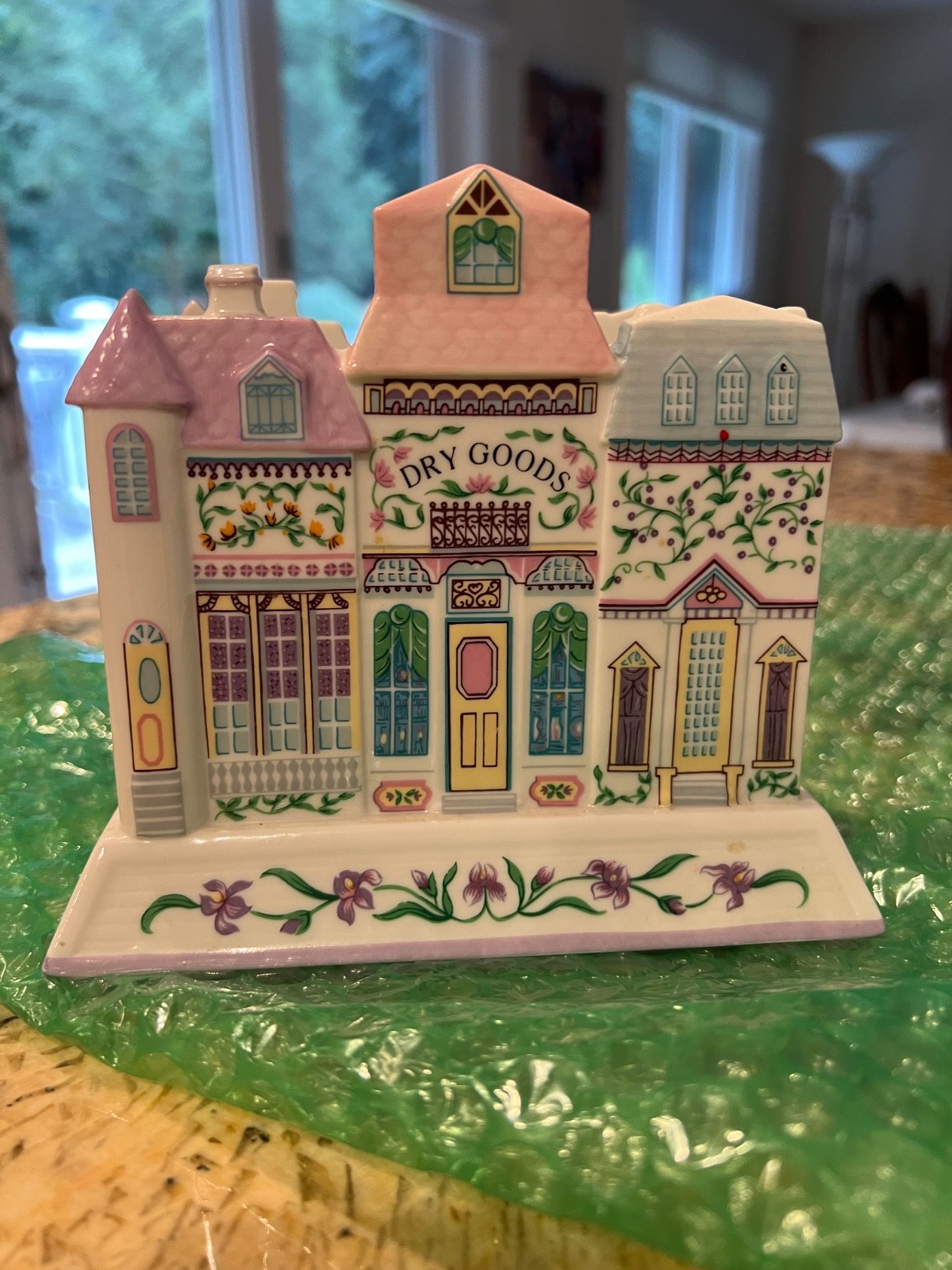 Retired Lenox Village Napkin Holder 1994 Excellent Condition Vintage