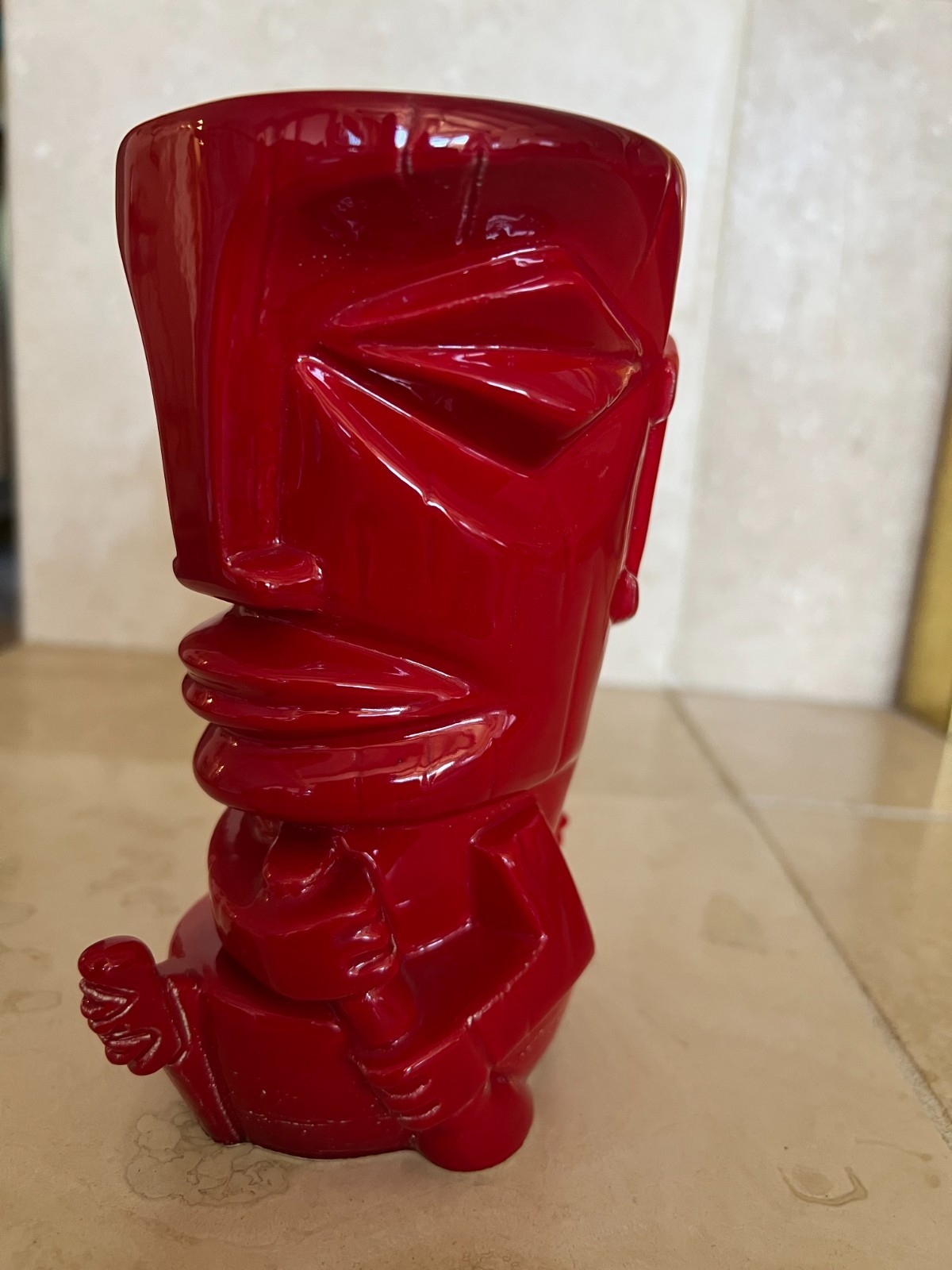 Munktiki Boat Mea Wa'a Red Tiki Mug Rare 2004 Classic 9/12 COA Super Ltd