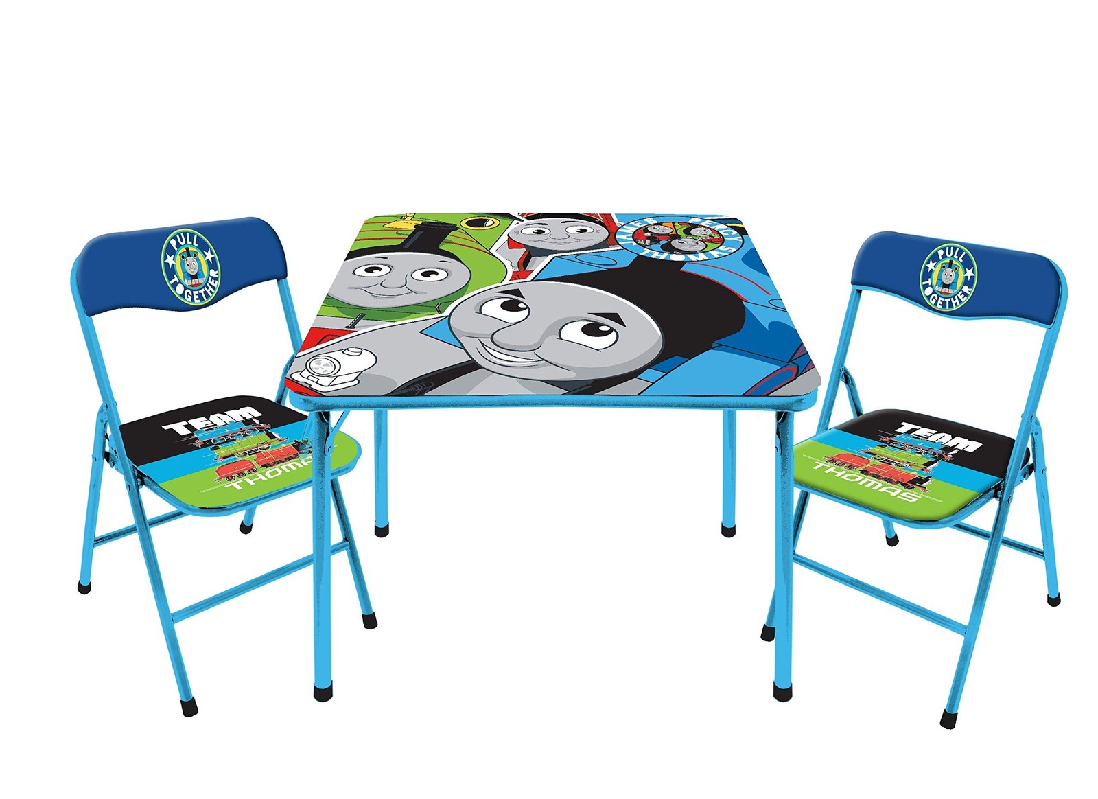 Thomas & Friends 3 Piece Foldable Table and Chair Set, Ages 3+, Blue Thomas & Friends 3 Piece Foldable Table and Chair Set, Ages 3+, Blue