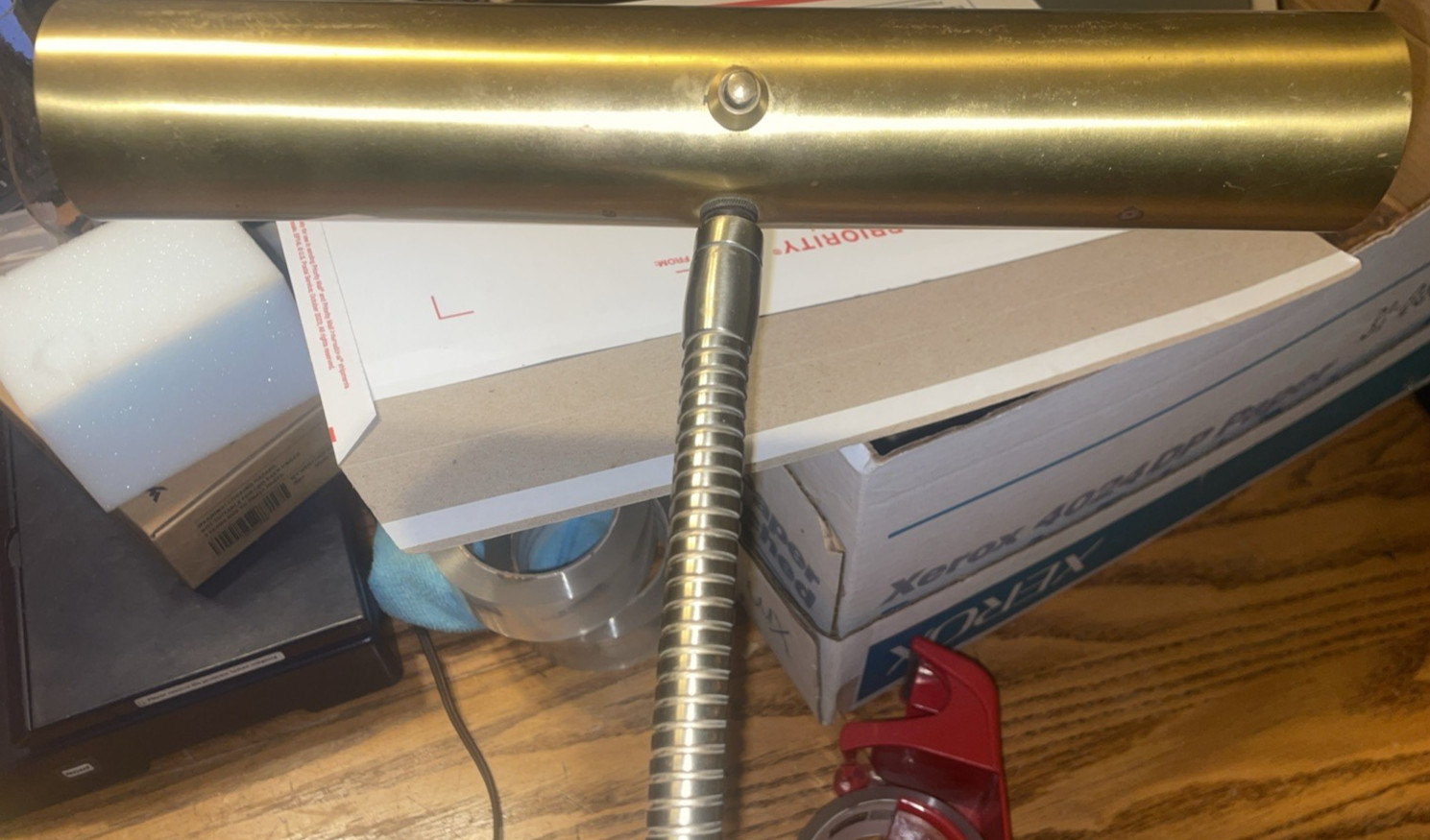 1950s Laurel Lamp Co Brass Gooseneck Desk Light Estate Find Pediatrician Office