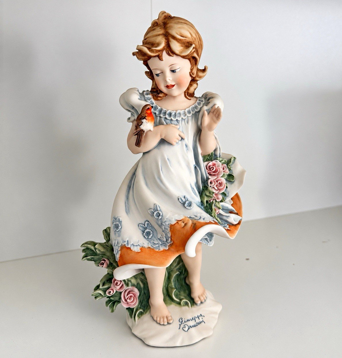 Giuseppe Armani Florence “Little Robin” Porcelain Figurine #1680C Italy