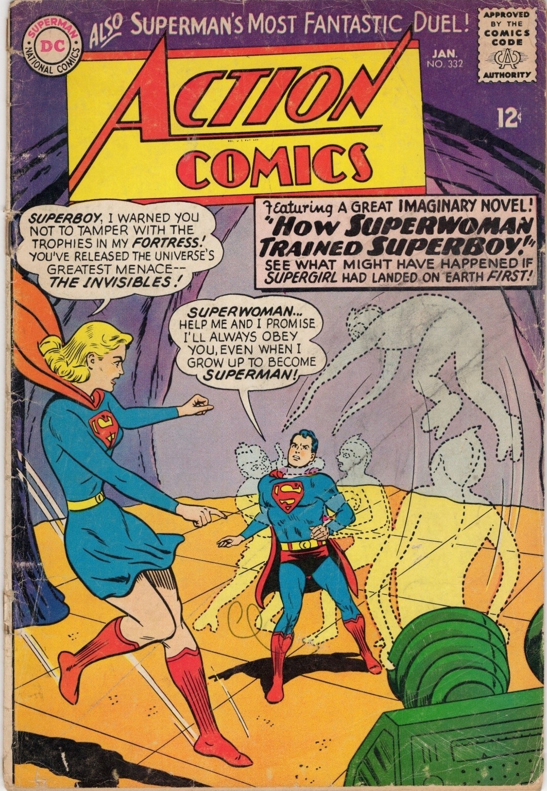 Action Comics #332 (DC Comics 1965) Superwoman & Superboy \