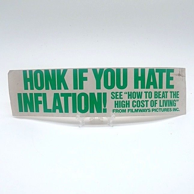Vintage 1974 Bumper Sticker 