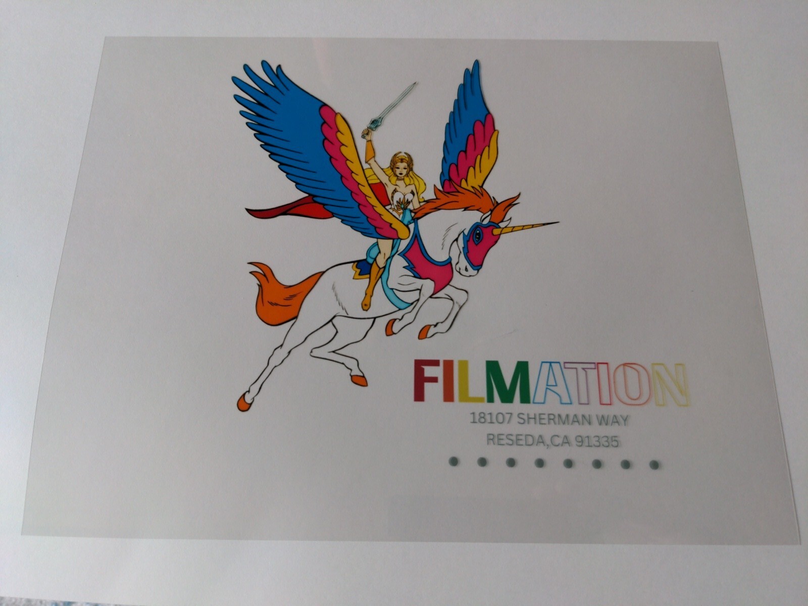 SHE-RA ANIMATION CEL ART FILMATION MOTU PUBLICITY CONCEPT He-man Vintage F1