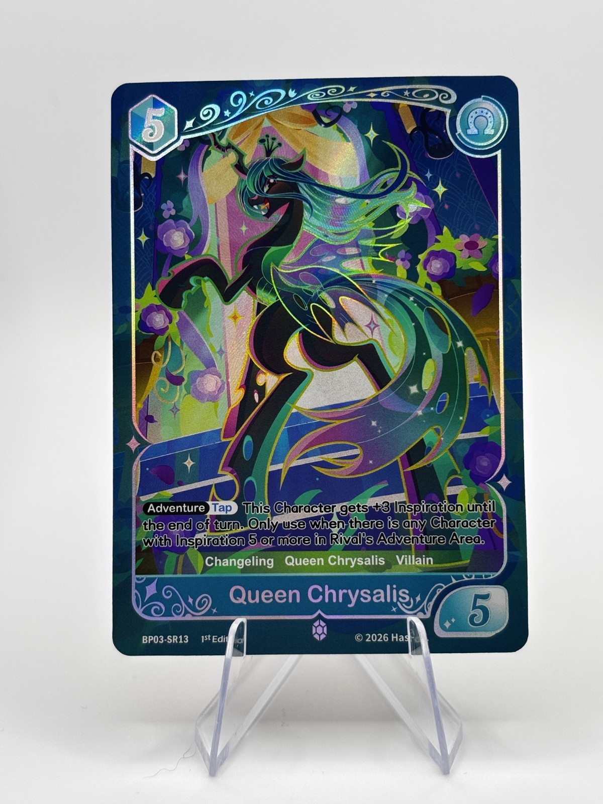 QUEEN CHRYSALIS - Silver Rare #BP03-SR13 - My Little Pony Nightmare Night (NM) QUEEN CHRYSALIS - Silver Rare #BP03-SR13 - My Little Pony Nightmare Night (NM)