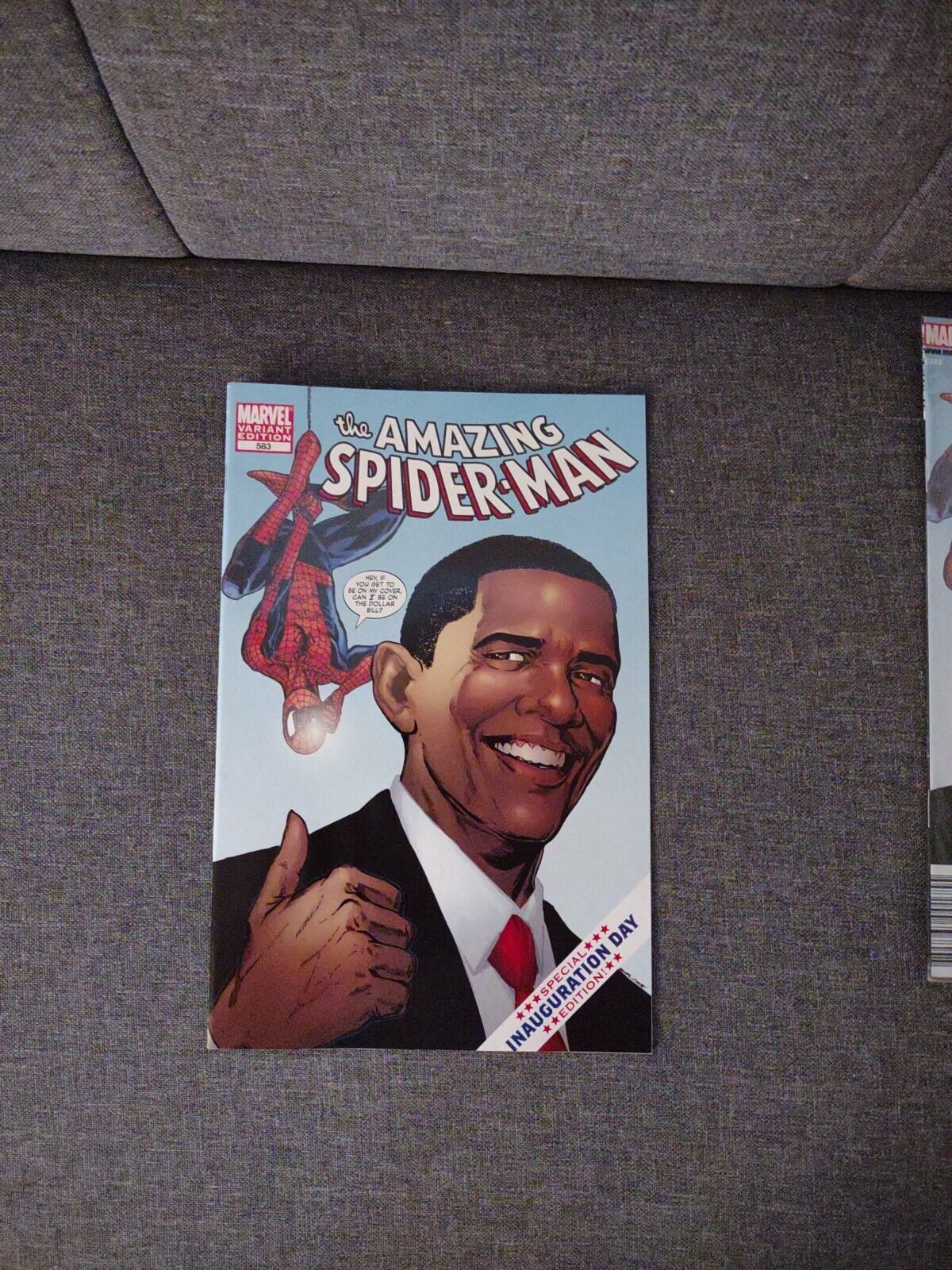 Marvel Variant Edition #583 The Amazing Spider-Man Inauguration Day.