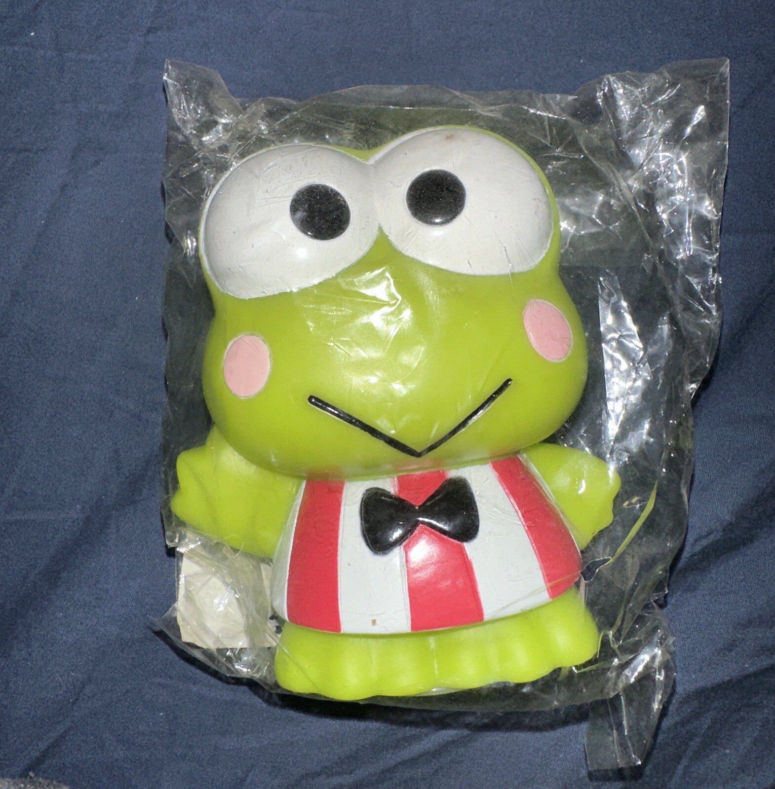 RARE Vintage Sanrio GmbH Hamburg Germany KEROPPI Plastic Coin Piggy Bank NEW HTF