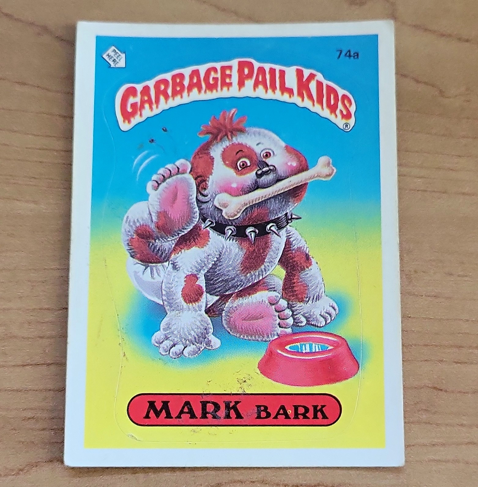 Topps 1985 Garbage Pail Kids Series 2 Non-Sport Card #74a Mark Bark