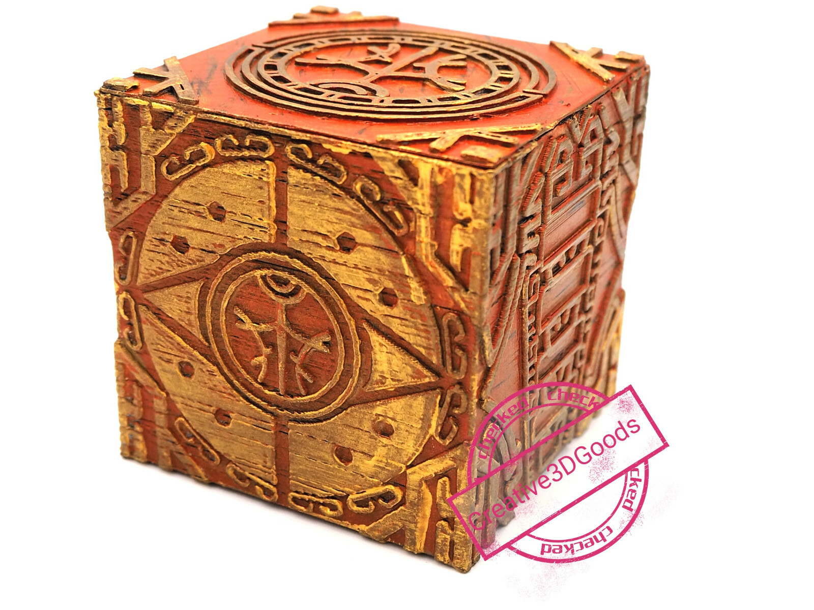 Dwemer Cube v2 painted 6x6 cm