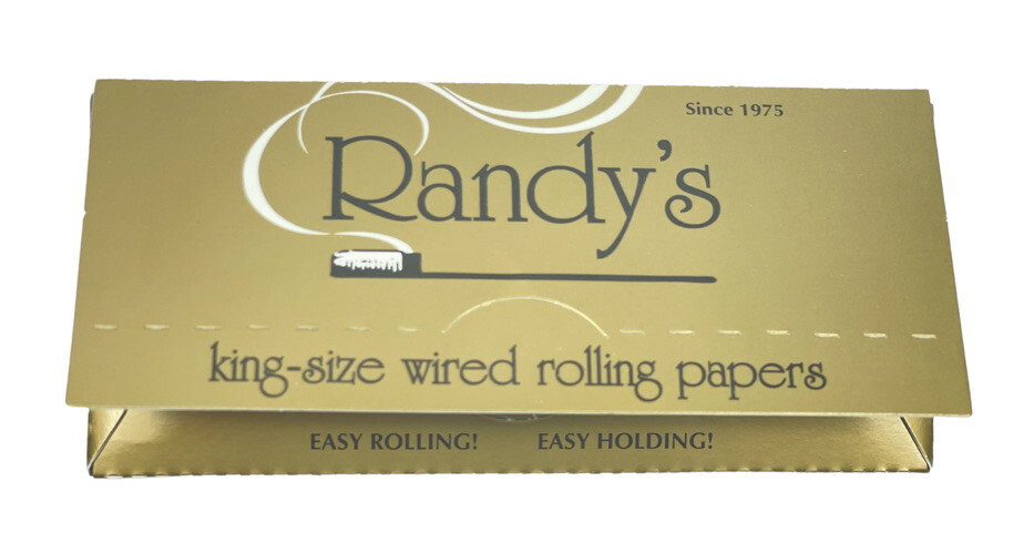 5 Randy’s King Size Wired  Cigarette Rolling Papers made in USA
