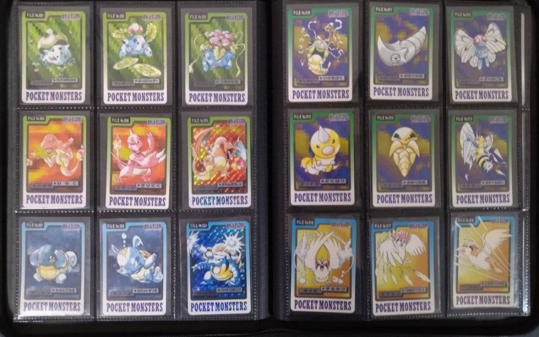 Pokemon Carddass 151 Complete Set Bandai 1997 Prism Pikachu Mew Mewtwo