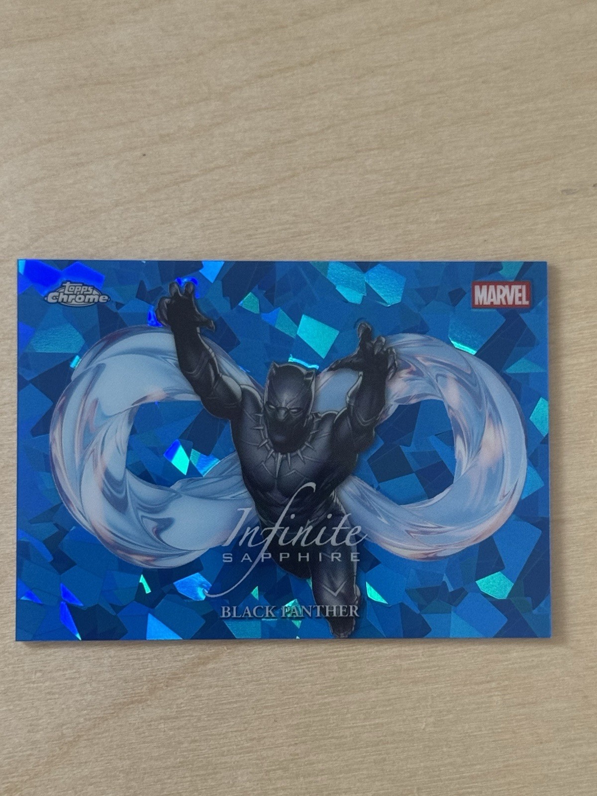 2026 Topps Chrome Marvel Sapphire Black Panther Infinite Case Hit SSP