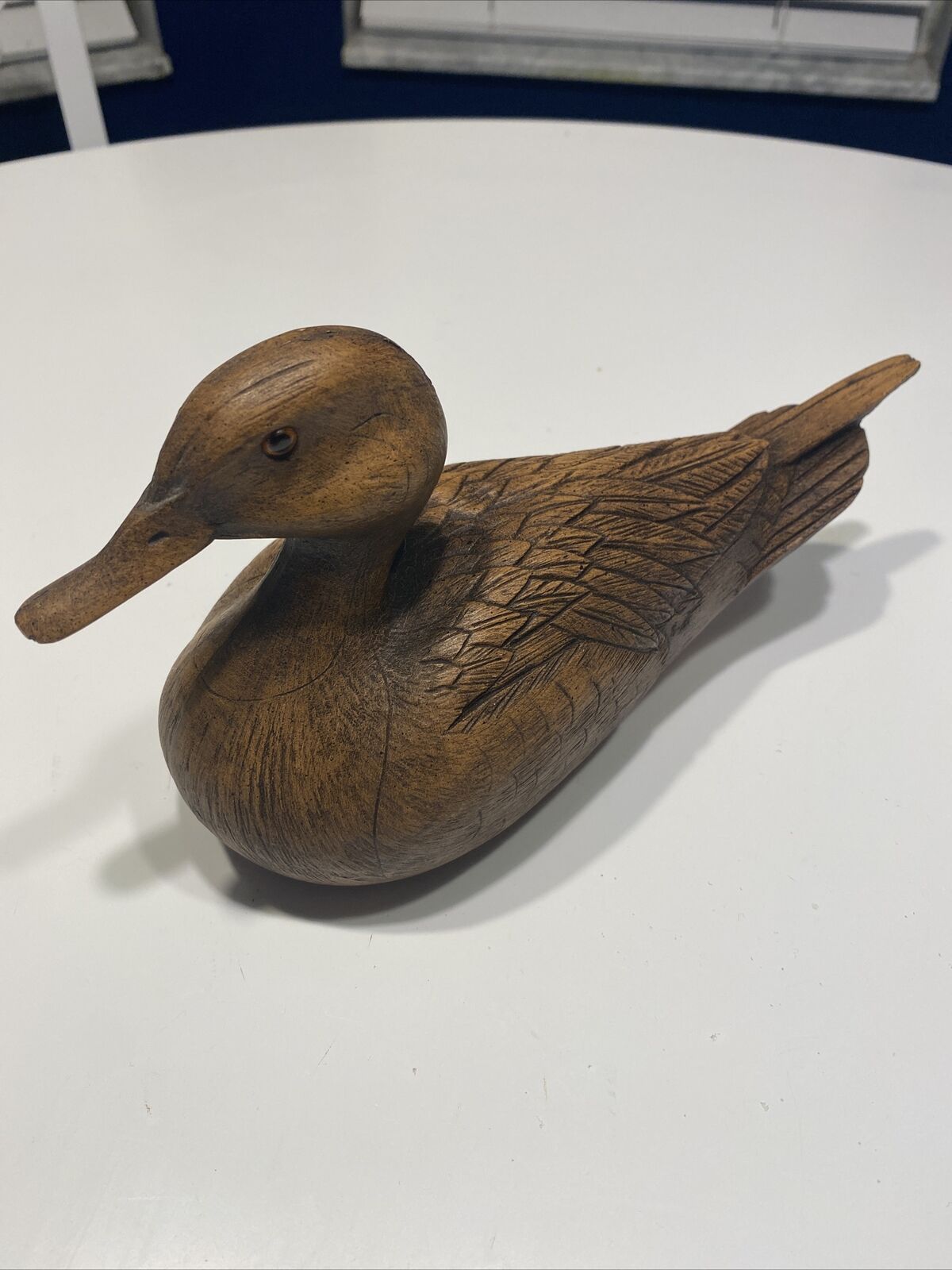 Vintage 1985 Craft-Tex “American Wild Fowl Series”Duck Decoy Brown~Handcrafted