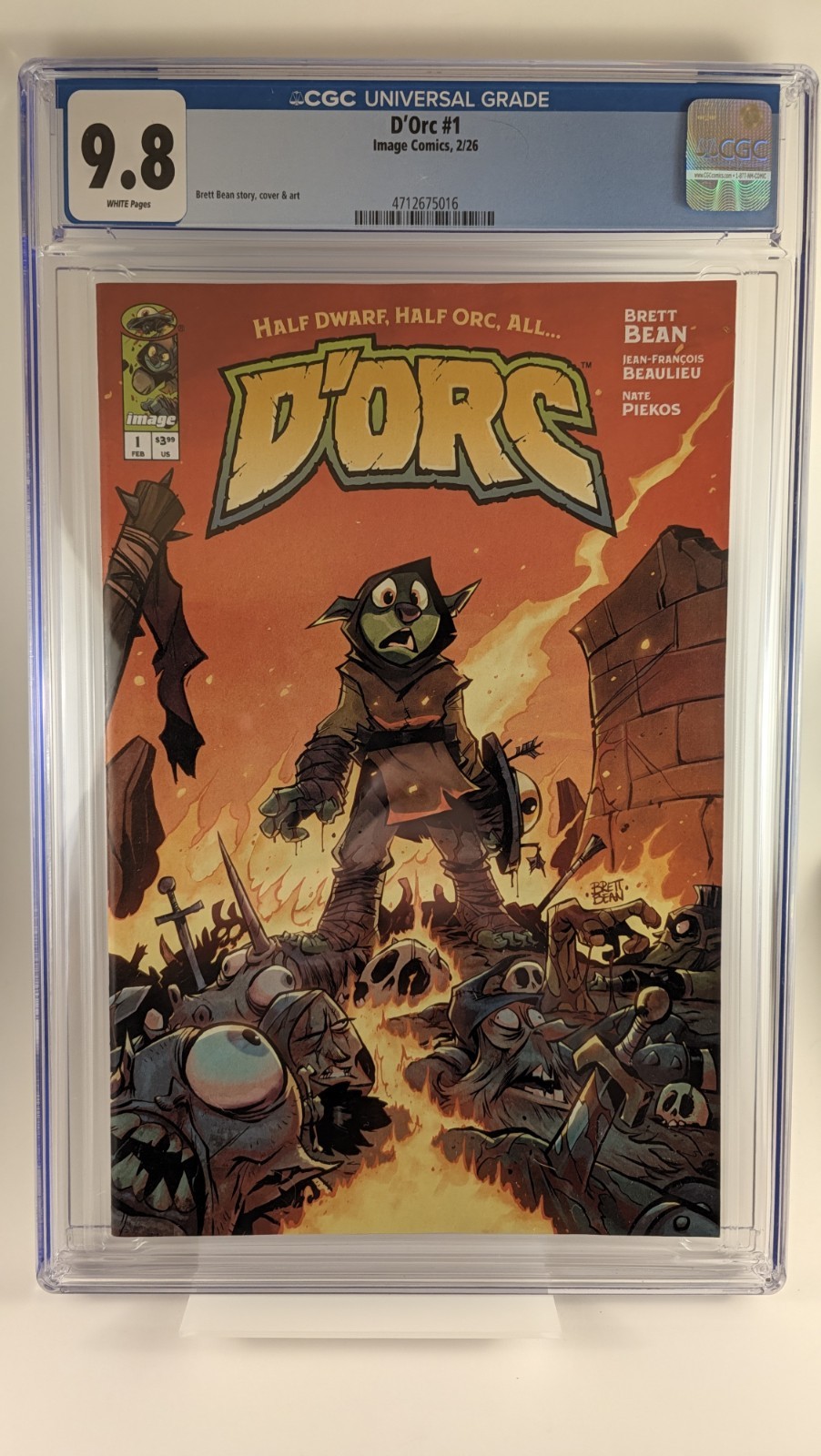 D\'Orc 1 Cover A CGC 9.8 First Print Bean Image 2026 🔥 🎥 