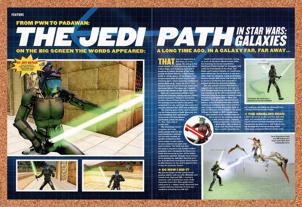 2004 Star Wars Galaxies PC Original Advertisement / Retro Promo vr1 2004 Star Wars Galaxies PC Original Advertisement / Retro Promo vr1