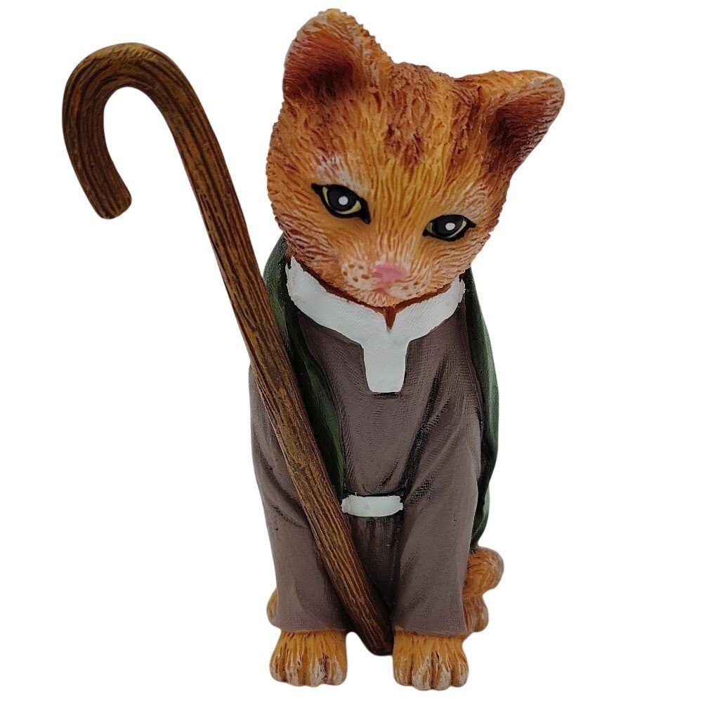 Hawthorne Village Adoring Dad Joseph PURR-fect Christmas Pageant Nativity Cat