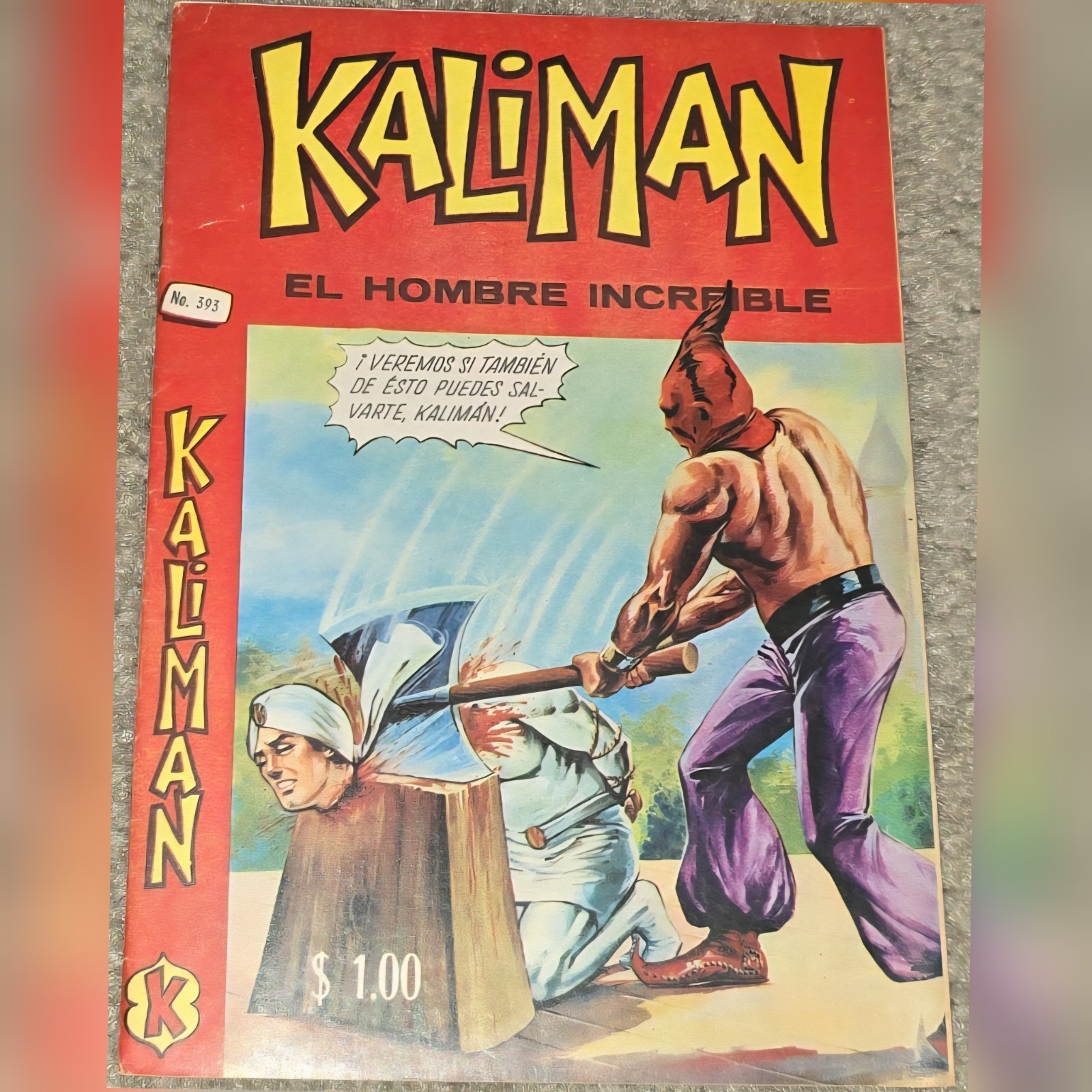 1 1973 Kaliman 393 MX Decapitated Executioner Hombre Increíble Mexico Rare HTF