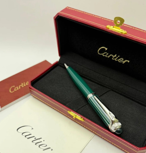 ON SALE Cartier Roadster Green Ballpoint Pen Luxury VIP Gift Box New 2026 Rare
