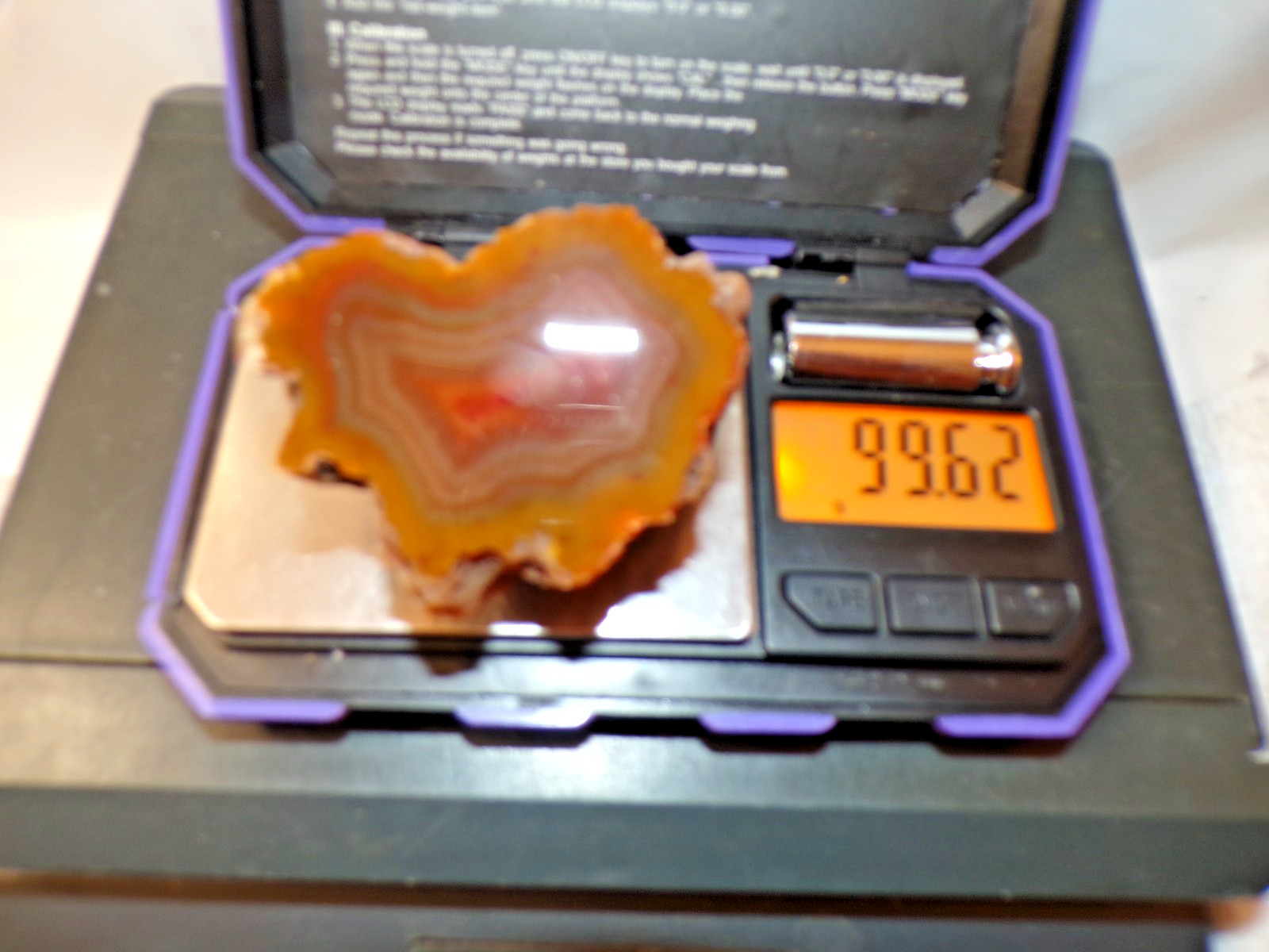 Condor Agate Polished Nodule - 99.62 Grams, 2\