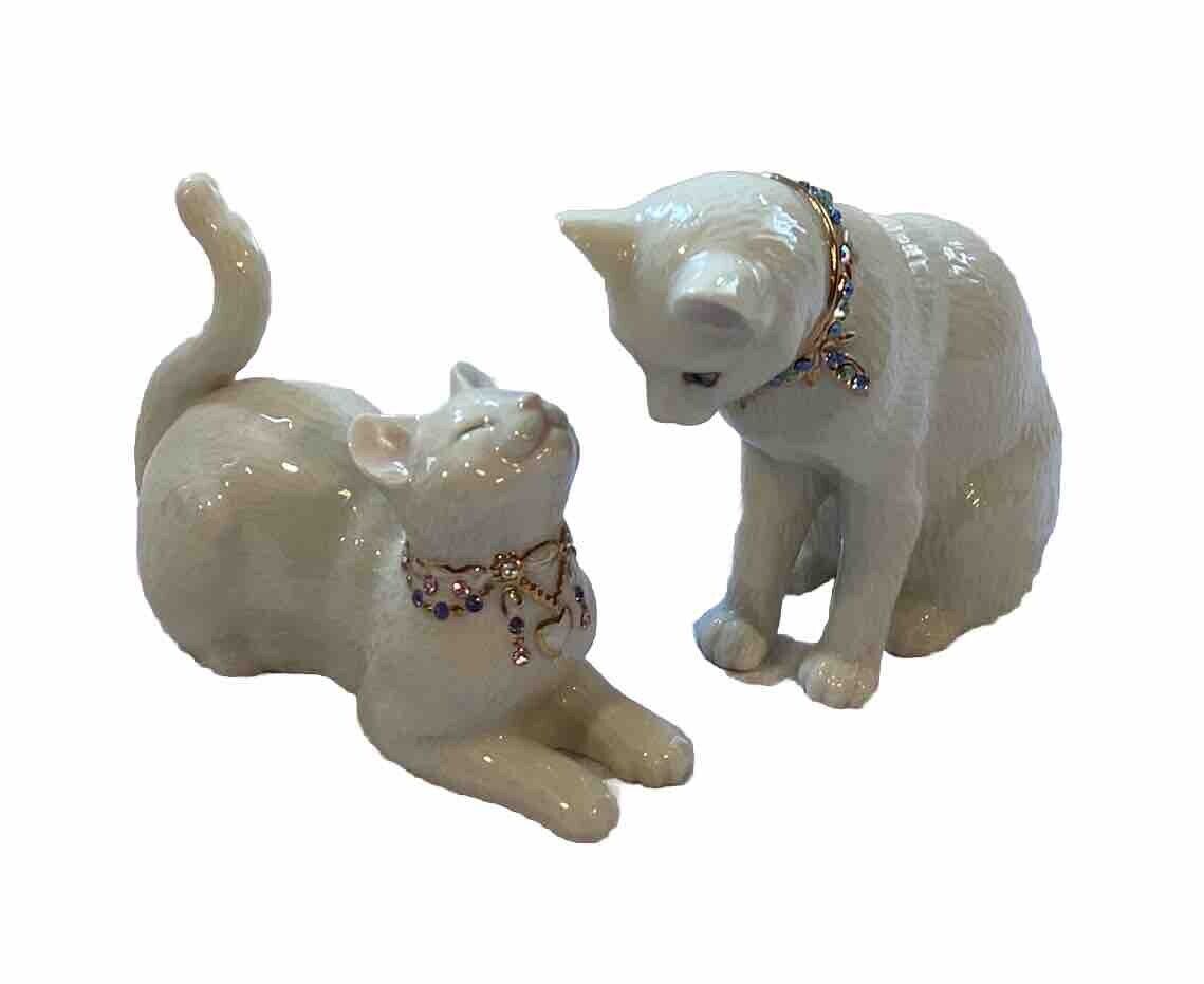 Lenox Porcelain Cat 1994 Jewels Collection Made USA Kitty