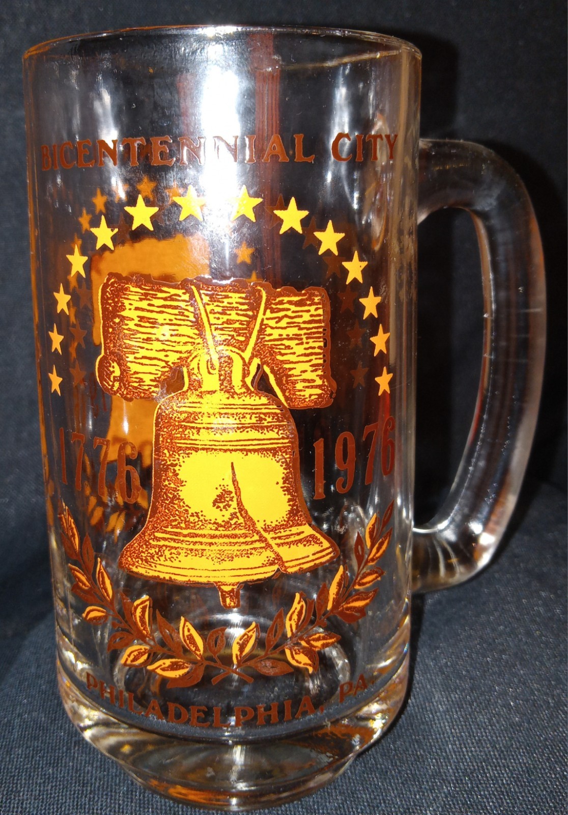 1776-1976 Bicentennial glass mug