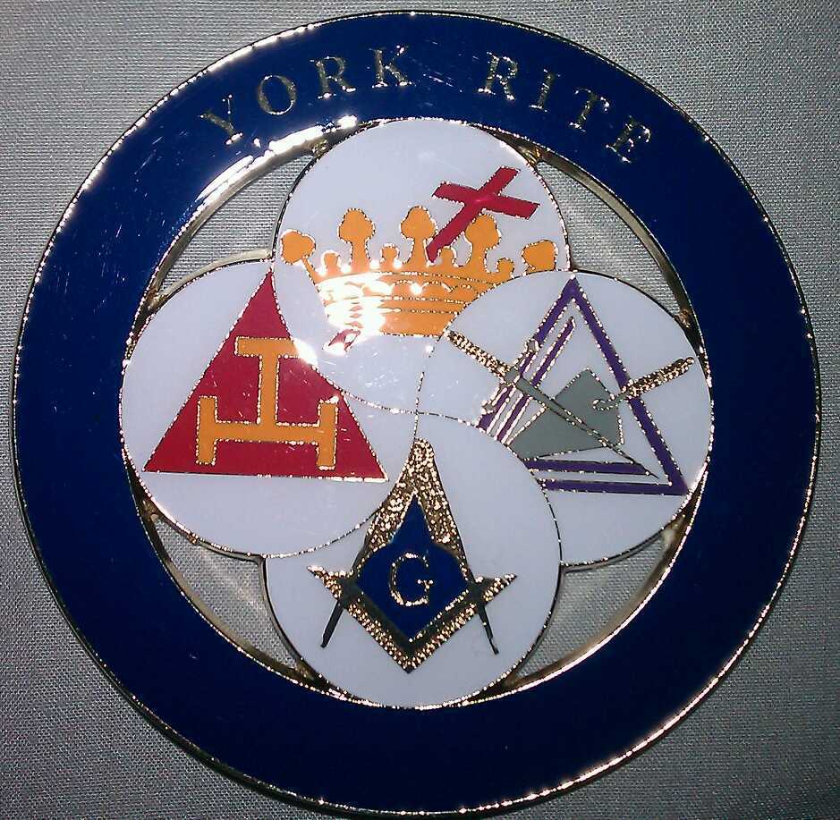 Freemason York Rite Car Emblem