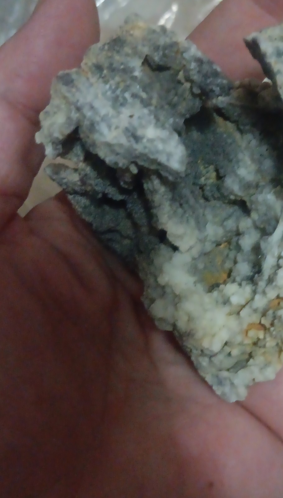 Gray and White Mineral Specimen with Crystal found near Douglas lake TN Gray and White Mineral Specimen with Crystal found near Douglas lake TN