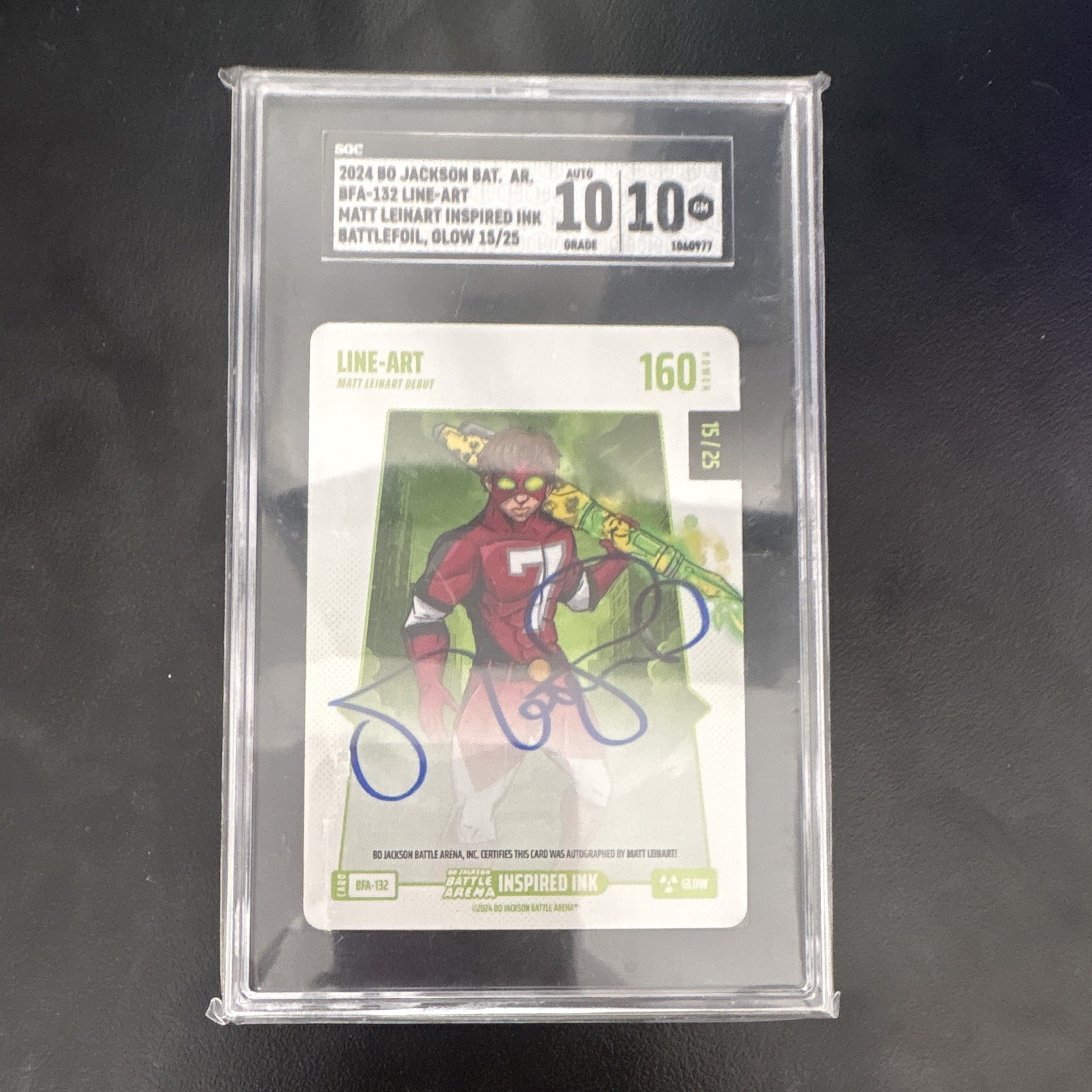 2024 Bo Jackson Battle Arena BFA-132 Battle Inspired Ink Battlefoil Auto /25 SGC