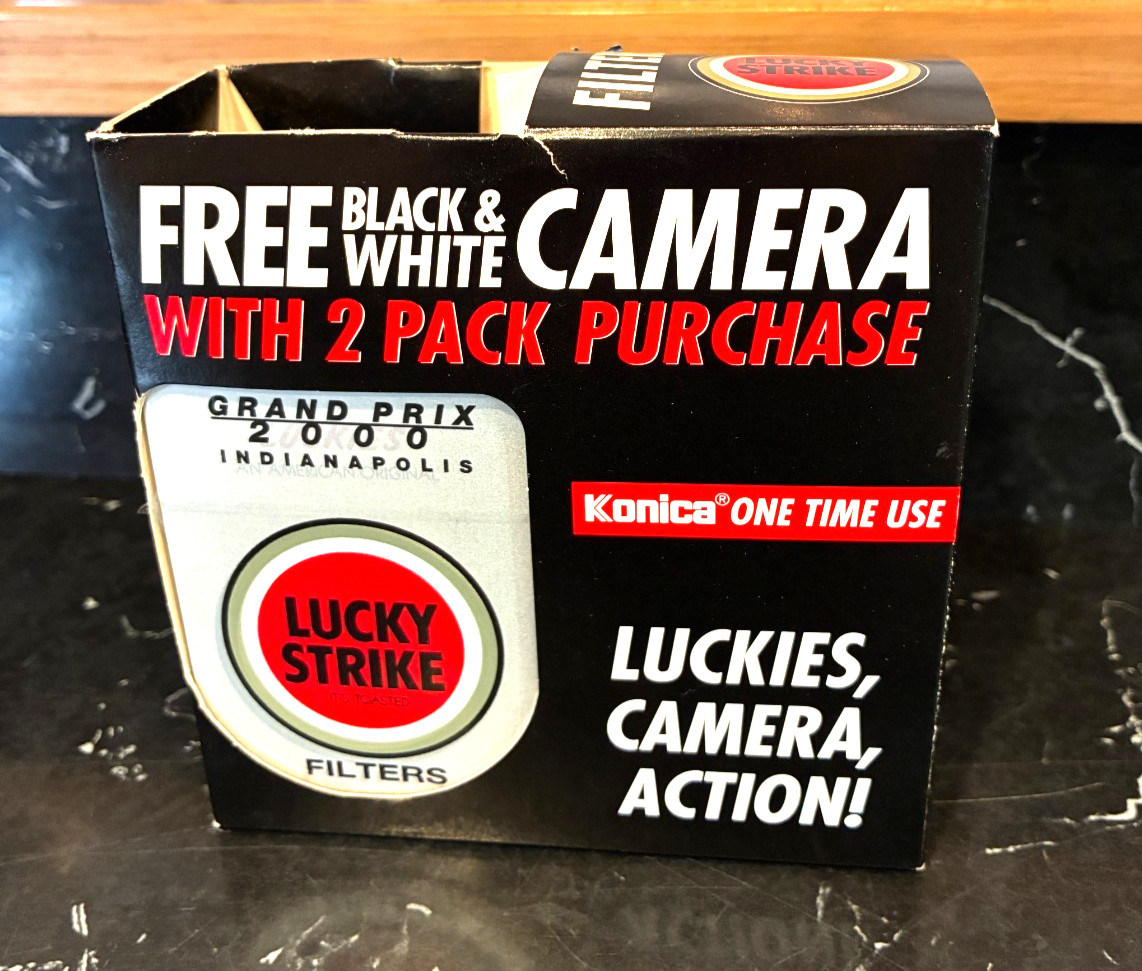 Vintage Lucky Strike Promotional Konica Camera Package