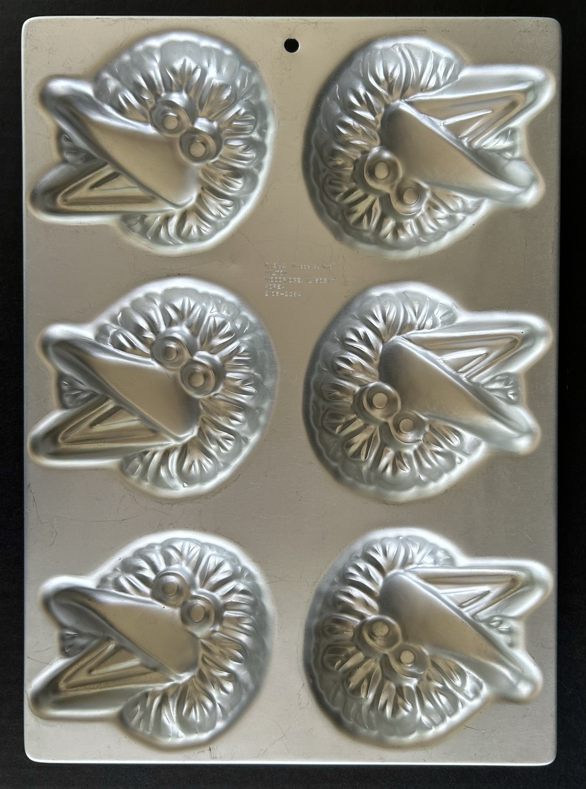 Wilton Aluminum Mini Cake Pan Sesame Street Big Bird Vintage 1984