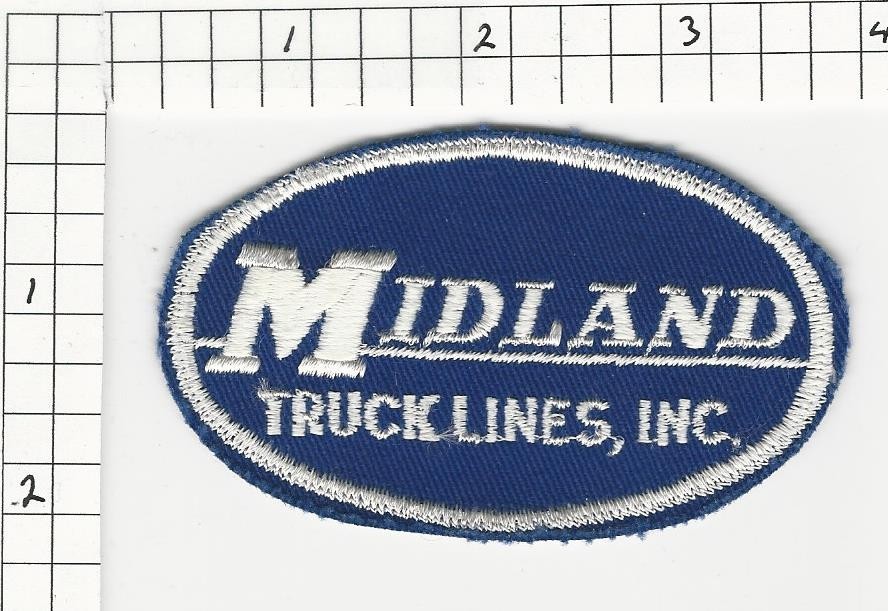 Midland Truck Lines trucking company patch
